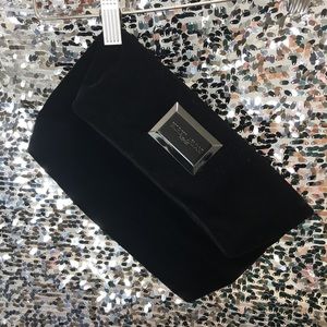 Giorgio Armani Black Velvet Clutch
